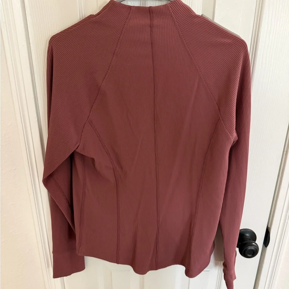 Athleta Ribbed Mauve jacket - Picture 3 of 3